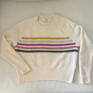 MADEWELL Responsible Cashmere Shrunken Sweatshirt Medium | Women's Sweater Retro